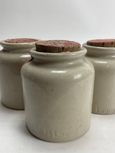 3 Mustard Pots