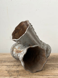 Cast Iron Vase Pair
